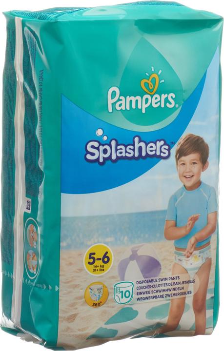 Productafbeelding Pampers Splashers (Gr. 5, Gr. 6, Verplaatsbaar pakket, 10 Stuk)