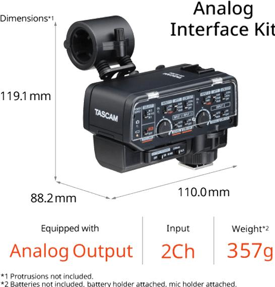 Immagine prodotto Tascam CA-XLR2d-AN (Adattatore)