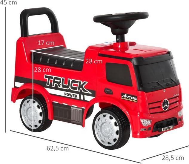 Actual product image Swisshandel24 Children's ride-on car Mercedes ANTOS truck-style ride-on car with lights for children aged 12 and