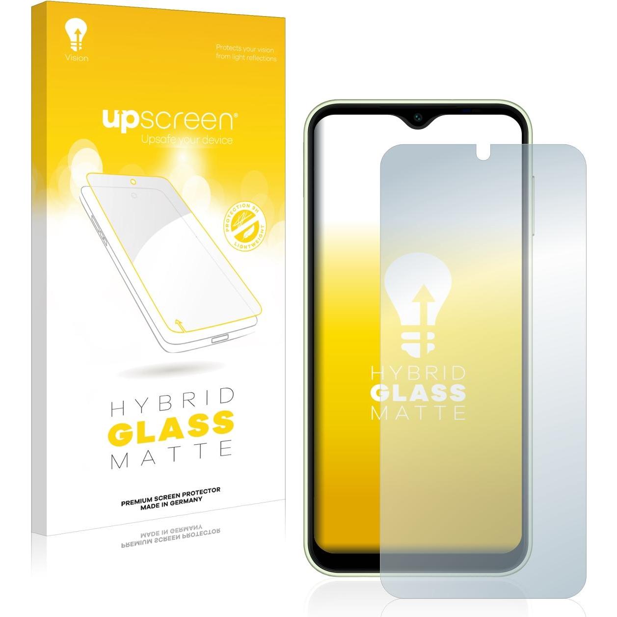upscreen Reflection Shield Panzerglasfolie Matt (1 Stück, Samsung Galaxy A14 5G), Smartphone Schutzfolie, Grau