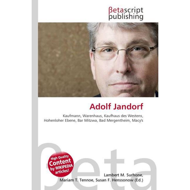 Adolf Jandorf, Fachbücher