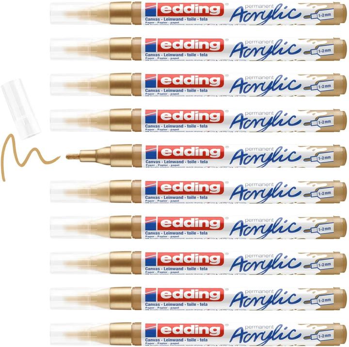 Actual product image Edding Acrylic marker 5300 Fine (Rich gold, 2 mm, 1 x)