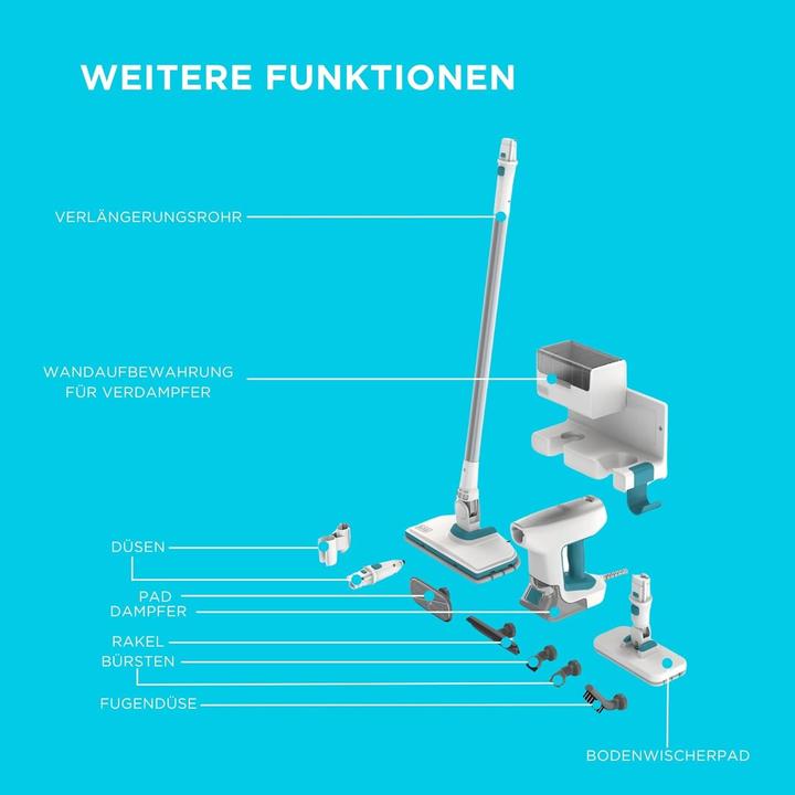 Image du produit Black & Decker Nettoyeur à vapeur BHSM15FX10-QS (1501 W)