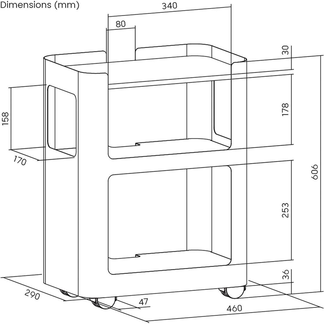 Thumbnail - Value, Aktenschrank, Open Shelf Mobile Cabinet
