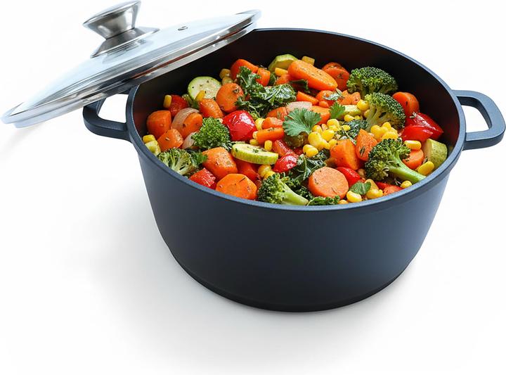 Image du produit Relaxdays cocote (Casserole, Cocotte + faitout, Fonte d'aluminium, 24 x 11 cm)