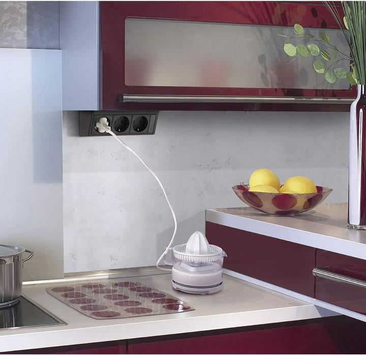 Actual product image Evoline R-Dock socket outlet element 3 x Schuko black (3x, CEE 7/3, 1 m)