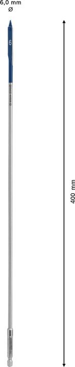 Actual product image Bosch Professional Zubehör Expert SelfCut Speed flat milling drill, 6 x 400 mm (6.00 millimetre)