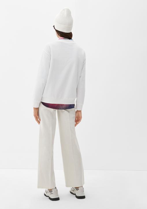 Produktbild s.Oliver Sweatshirt Sweatshirt mit Label-Stickerei (34)