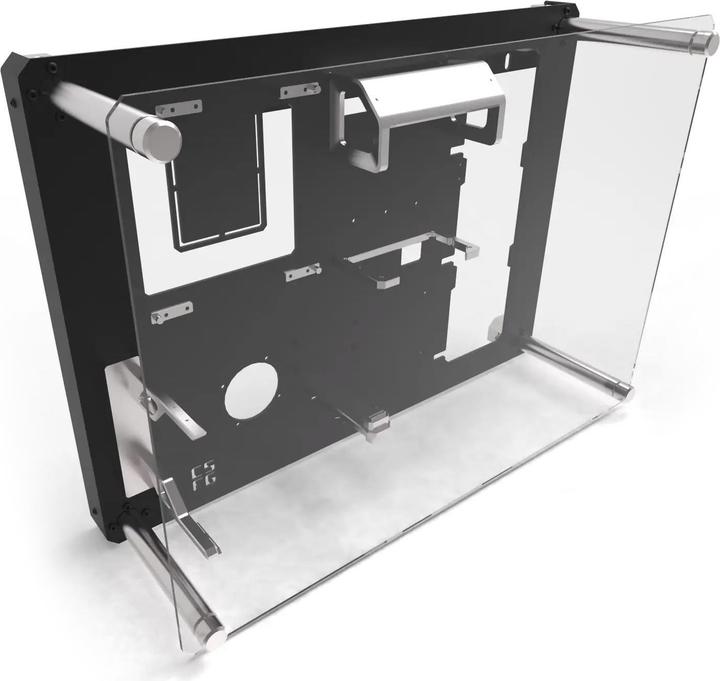 Produktbild Creative Solutions For Gamers CSFG Frostbite Wandgehäuse - schwarz, Micro-ITX (Micro-ITX)