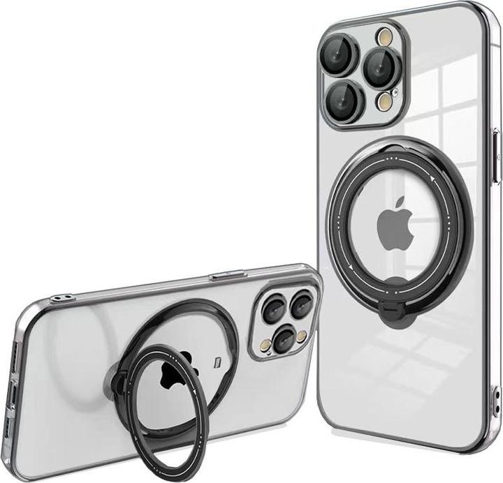 Actual product image Cool Accesorios COOL Cover for iPhone 15 Pro Magnetic Ring Black (Apple iPhone 15 Pro)