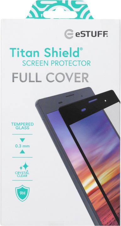 Produktbild eSTUFF Curved Edge Titan Shield (1 Stück, Samsung Galaxy S22 Ultra)