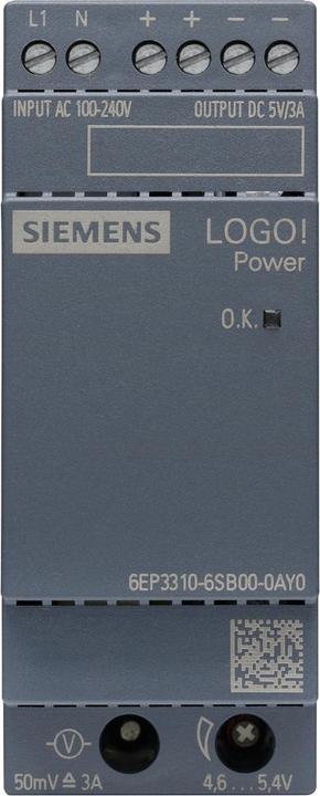 Actual product image Siemens DIN rail power supply (DIN rail