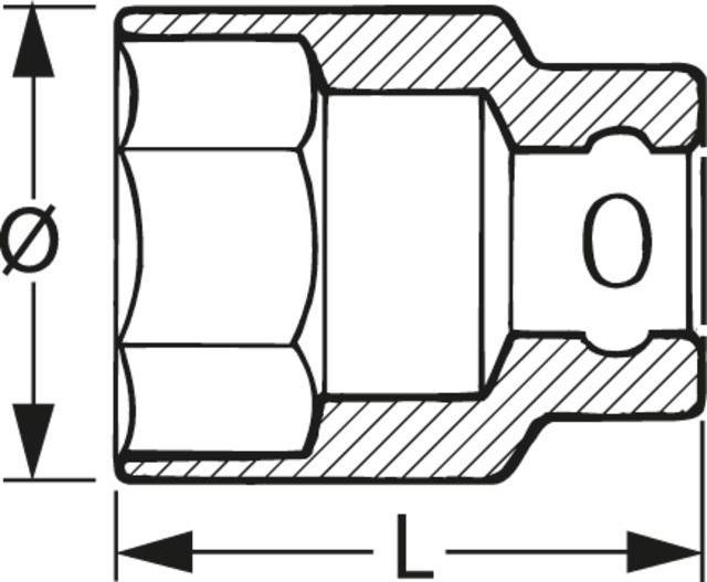 Produktbild Stahlwille Sechskant-Steckschlüsseleinsatz (9 mm)