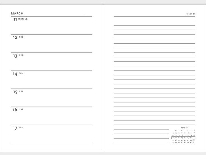 Produktbild Paperblanks PAPERBLAN Agenda Anemone 2024 DH0904-7 Midi, de, VSO, 12M