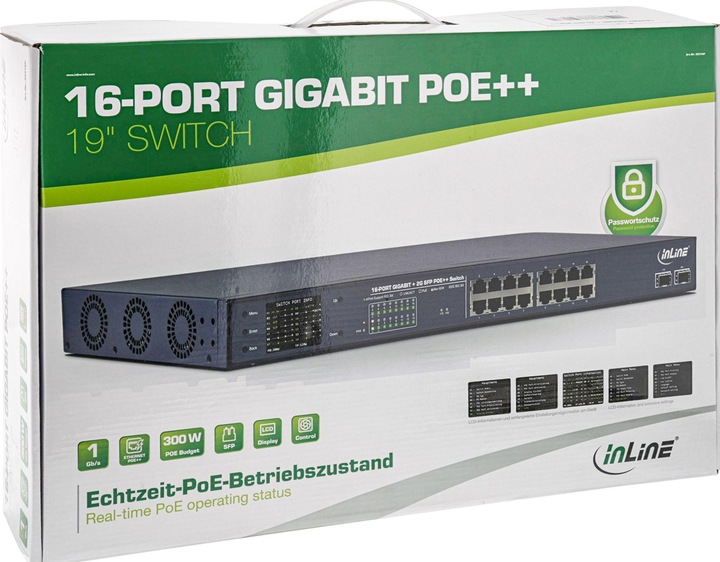 Actual product image InLine 32316P Switch (16 Ports)