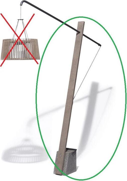 Image du produit Les Jardins Skaal Potence, abat-jour non inclus (500 lm)