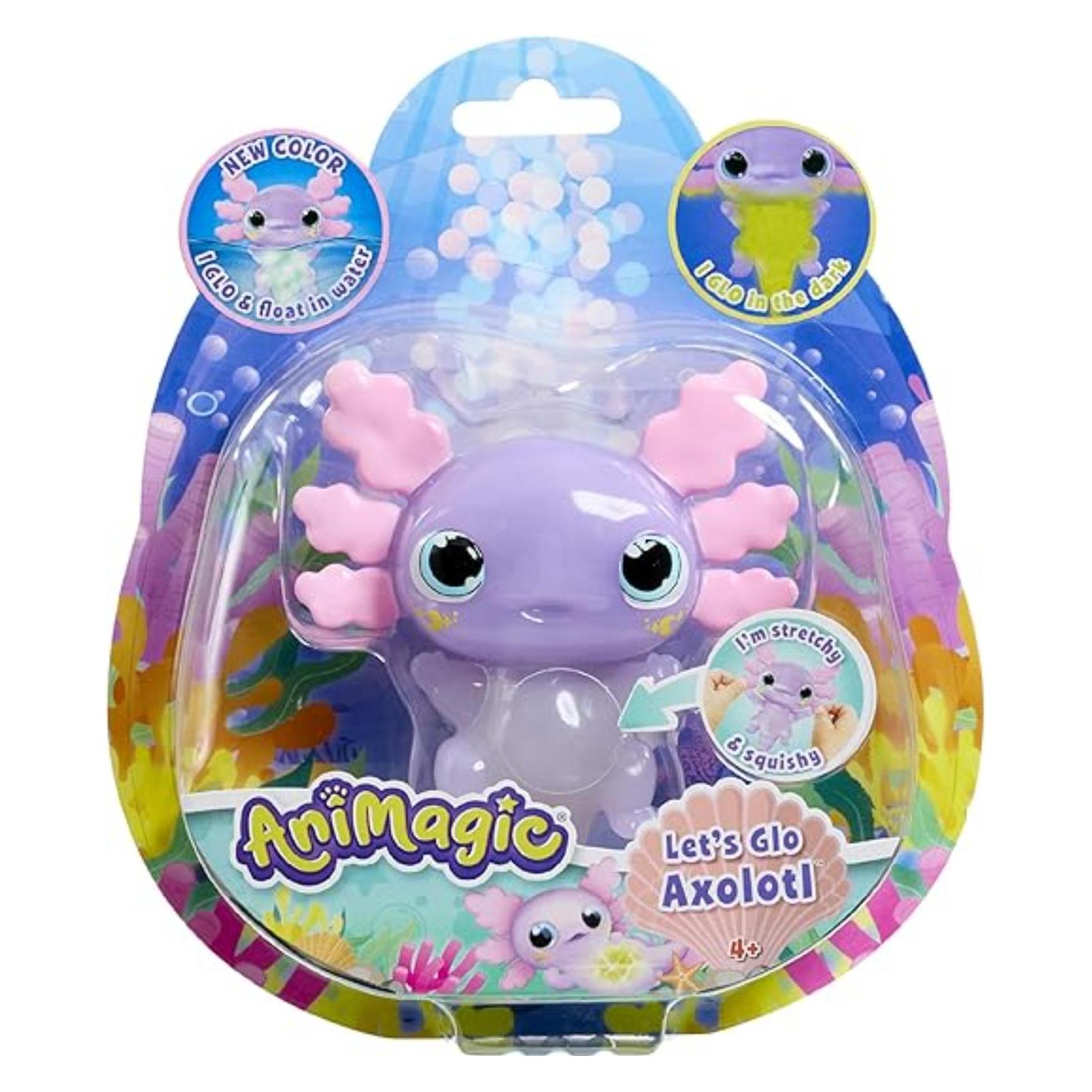 Goliath Toys Goliath Animagic Lets Glo Axolotl Pastel Glow In The Dark