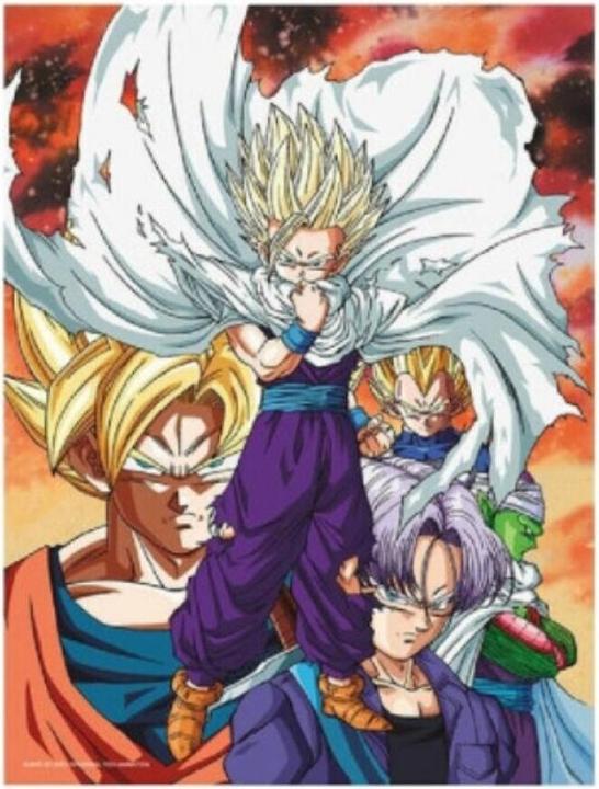 SD Toys Dragon Ball Z Heroes vs Cell glass poster (30 x 40 cm)