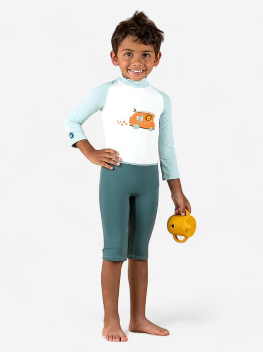 Immagine prodotto Nabaiji Costume da bagno UV a maniche lunghe bambino - stampa blu (74)