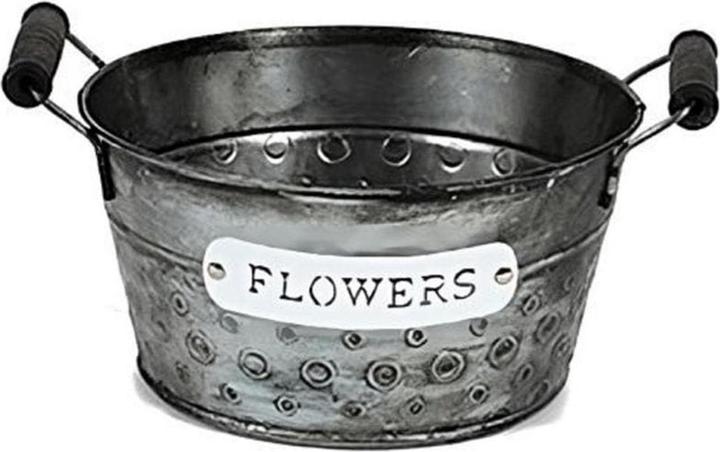 Produktbild Chalet Blumentopf Bubble 18 x 9 x 14cm, Silber