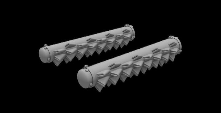 Actual product image CMK Beaufighter Mk.21 - Hedgehog Flame Damper Exhausts / Aussie Type