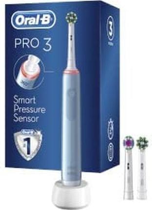 Produktbild Oral-B PRO Wiederaufladbare elektrische Zahnbürste 3 3700 Blau, 3 Bürstenköpfe, 1 Zahnbürste