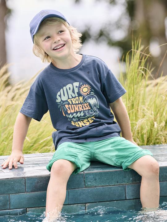 Immagine prodotto Vertbaudet Jungen T-Shirt mit grafischem Print, Recycling-Baumwolle (116)