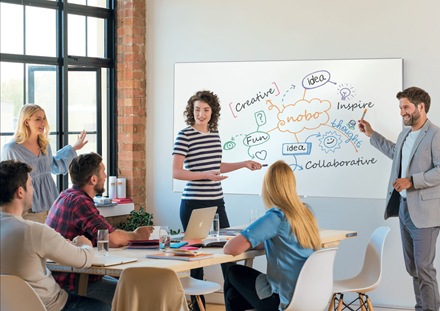 Actual product image Nobo Magnetic whiteboard Impression Pro 120 cm x 180 cm (180 x 120 cm)