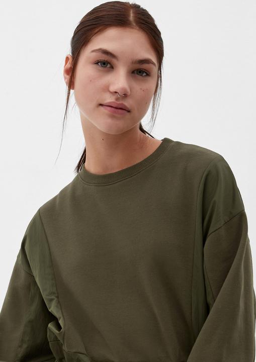 Produktbild s.Oliver Sweatshirt Sweatshirt mit Nylon-Details (L)