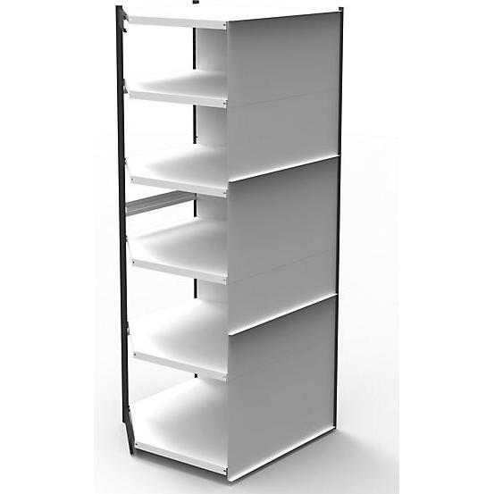 kaiserkraft, Kellerregal, Büro-Regalsystem, mit Rückwand