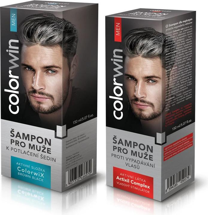 Immagine prodotto Colorwin Shampoo per uomini per eliminare il grigio (Shampoo liquido, 150 ml)