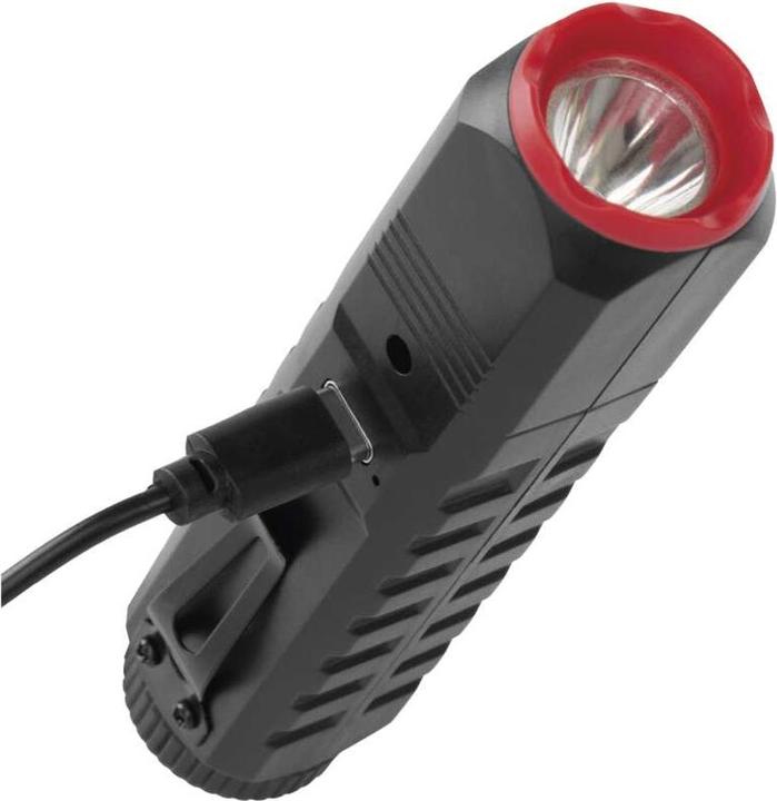 Actual product image Emos Wiederaufladbare LED-Taschenlampe aus Kunststoff P4720, 120 lm, 10 STCK., display box (12.30 cm, 120 lm)