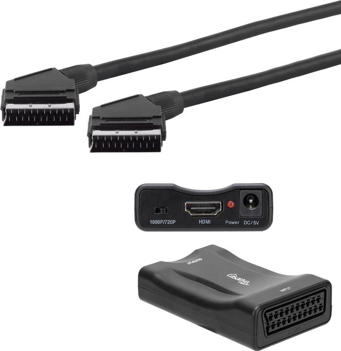Image du produit Casativo Péritel vers HDMI Convertisseur / Adaptateur, 720p / 1080p câble péritel inclus (Convertisseur de caméra)