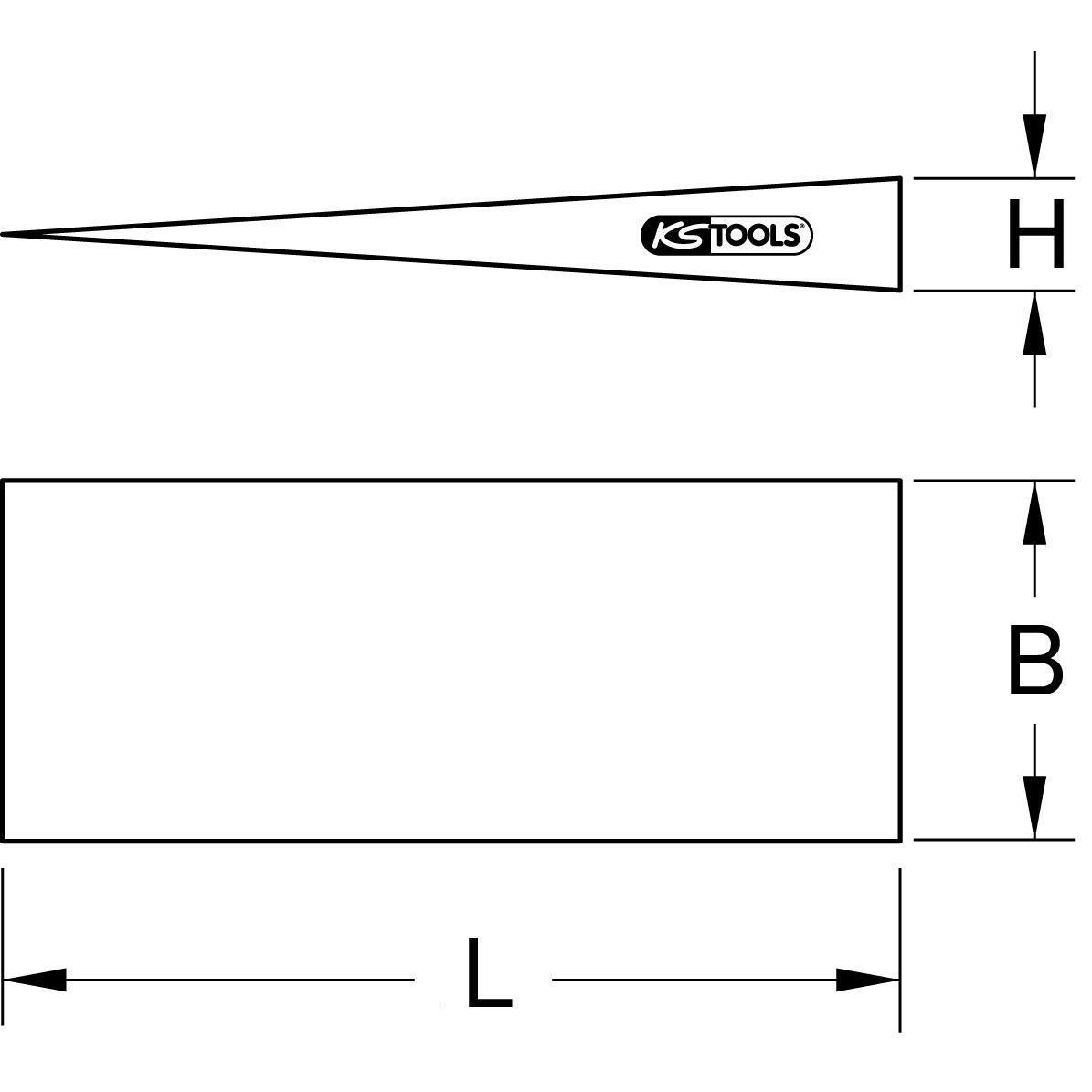 Thumbnail - KS Tools, Zubehör Befestigungstechnik, BRONZEplus Flanschkeil