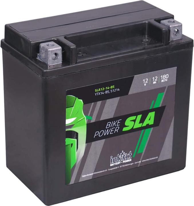 Image du produit Intact SLA12-14-BS Bike-Power SLA 12Ah batterie de moto (DIN 51214) (12 V, 12 Ah, 180 A)