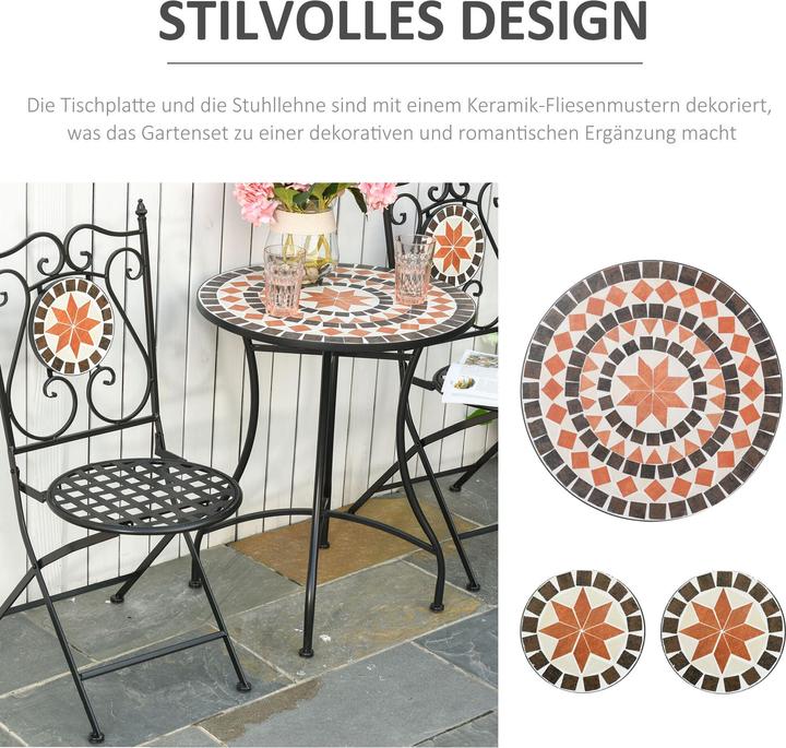 Image du produit Outsunny Set de balcon (60 x 71 cm)