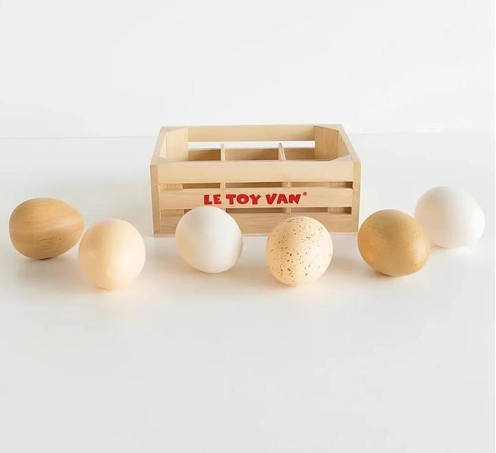 Produktbild Le Toy Van Farm Eier (6 Stück) für den Kaufladen
