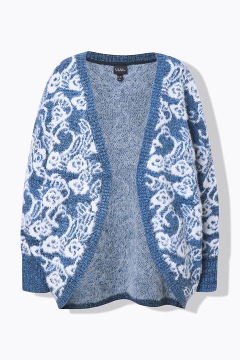 Produktbild Ulla Popken Strickjacke, Eggshape, ohne Verschluss, Fledermaus-Langarm (60)