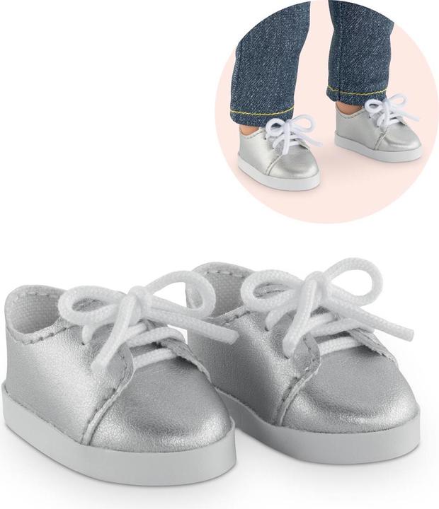 Actual product image Corolle Doll clothes Ma : Silver shoes