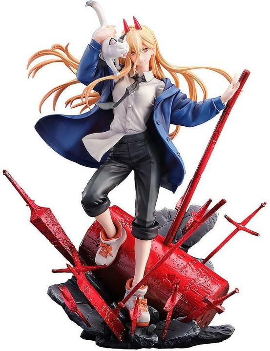 Produktbild Sega Chainsaw Man statuette 1/7 1/7 Power & Meowy 28 cm