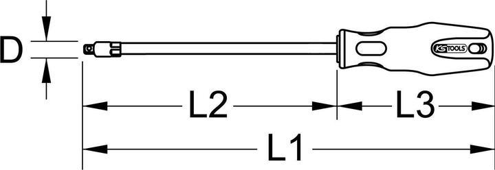 Actual product image KS Tools 159.1185 (Inner square)