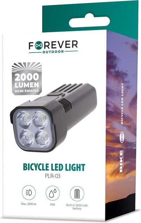 Produktbild Forever Light Forever Outdoor Fahrrad Frontleuchte BLF-200 (2000 lm)