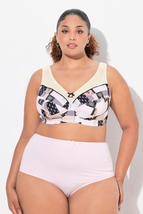 Immagine prodotto Ulla Popken Reggiseno sostenitivo senza ferretto con mix di fantasie e coppa C-F (90 C)