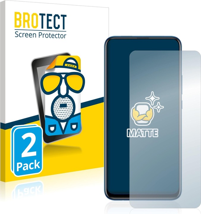 Actual product image BROTECT Anti-glare screen protector matt (2 Piece, Huawei Y9 Prime (2019))