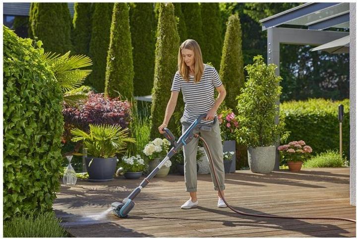 Actual product image Gardena Cordless multi-cleaner Aqua Brush Patio 03/18V P4A (Rechargeable battery operated)
