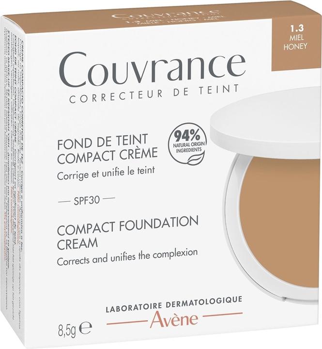 Actual product image Avène Couvrance Compact Cream Makeup Base In Honey - 85 Grams (Honey)