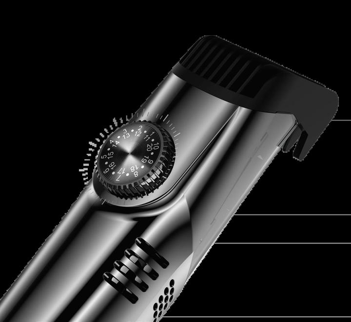 Produktbild Porodo Lifetsyle Waterproof Dual Rechargeable Vacuum Trimmer 1400mAh - Grey and Blac