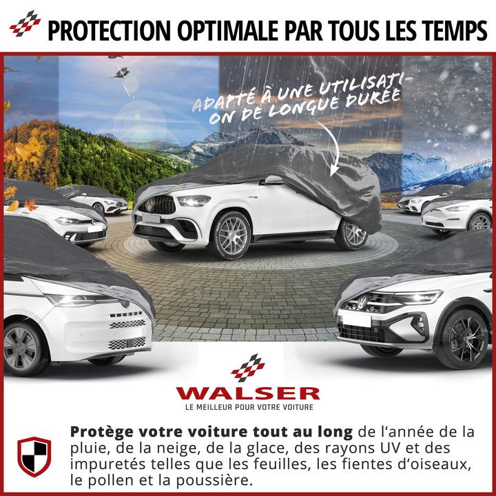 Actual product image Walser Car tarpaulin All Weather, car tarpaulin full garage cover size 7 SUV grey