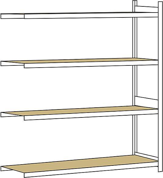 Produktbild Schulte Lagertechnik Anbauregal WS 2000 mit Spanplatten