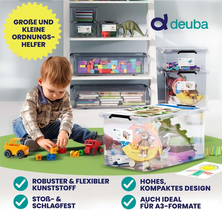 Image du produit Deuba Boîte de rangement (60 x 40 x 35 cm, 60 l)